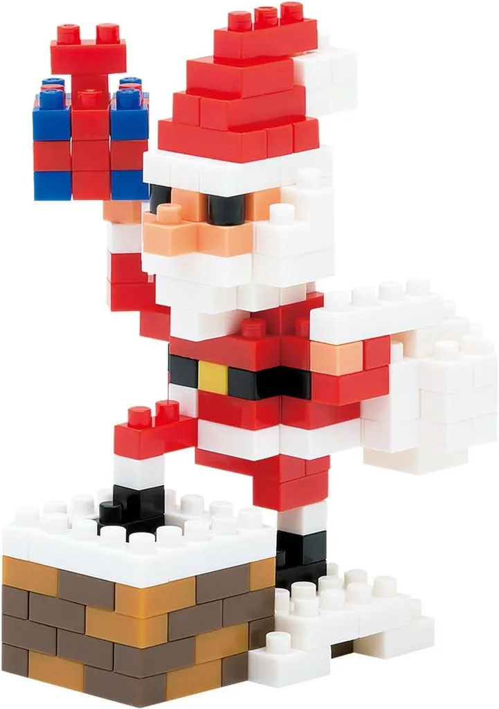 Kawada Nanoblock Santa Claus on the Chimney — view 1