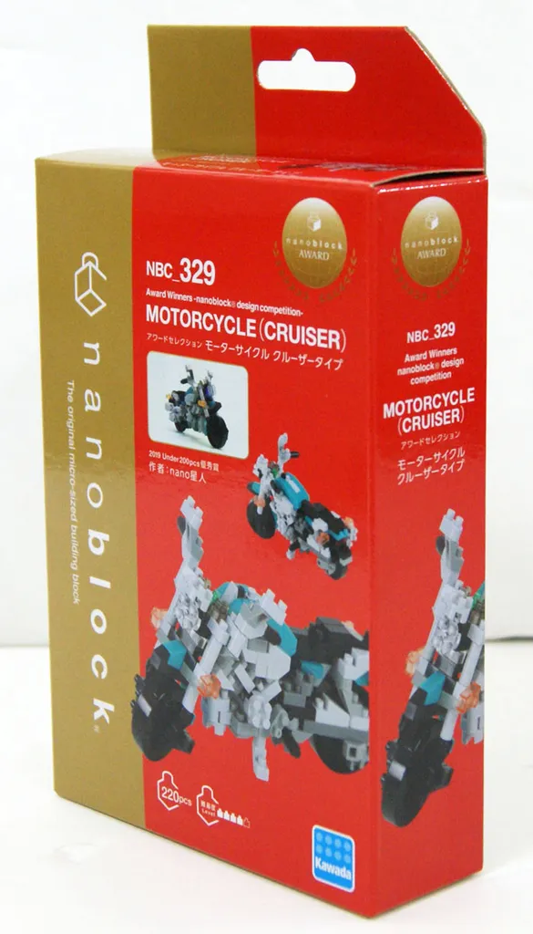 Kawada Nanoblock MOTORCYCLE (CRUISER) — view 1