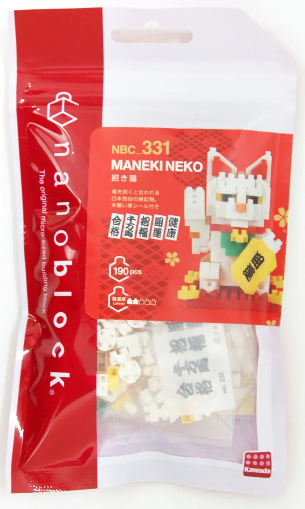 Kawada Nanoblock Maneki Neko — view 1