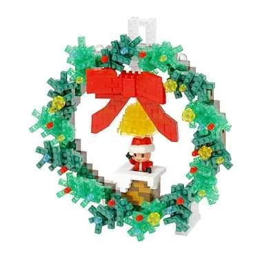 Kawada Nanoblock Christmas Wreath — view 1