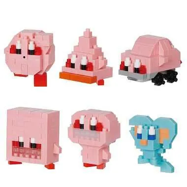 Kawada Nanoblock Mini Nano Kirby and the Forgotten Land Full 6 Set BOX — view 1