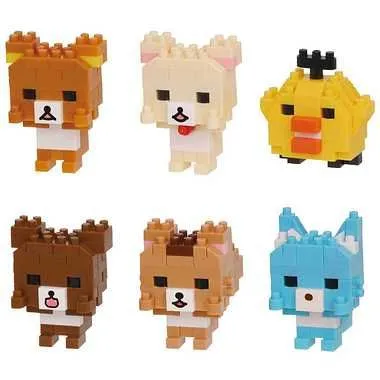 Kawada Nanoblock Mini Nano Rilakkuma vol.3 Full 6 Set BOX — view 1