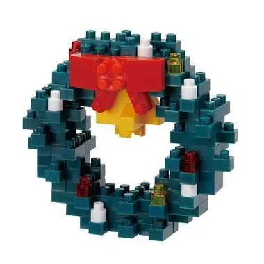 Kawada Nanoblock Christmas Wreath 2023 — view 1