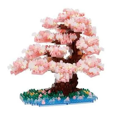Kawada Nanoblock Artifacts Yoshino Cherry — view 1