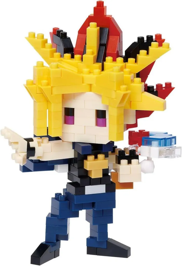 Kawada Nanoblock Yu-Gi-Oh Duel Monsters Yugi Mutou / Yami Yugi — view 1