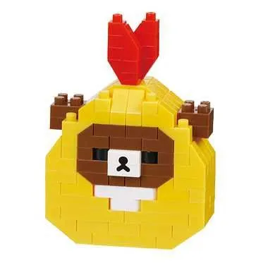 Kawada Nanoblock Rilakkuma - Chairoikoguma Fried Shrimp — view 1