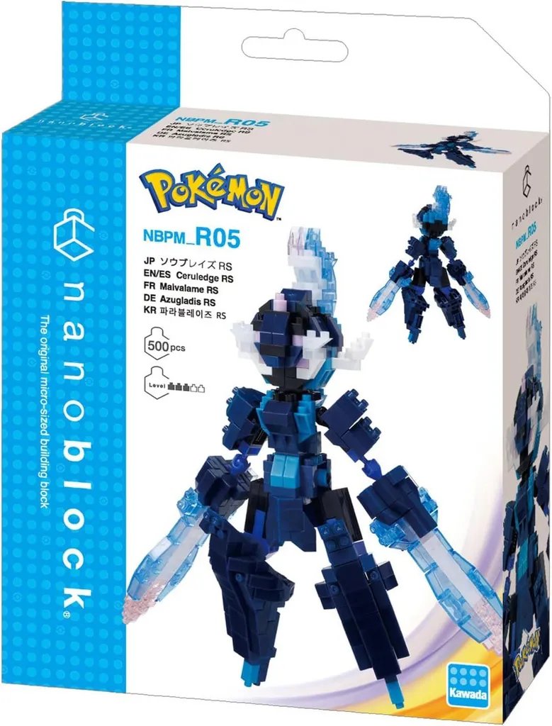 Kawada nanoblock Pokemon Ceruledge — view 1