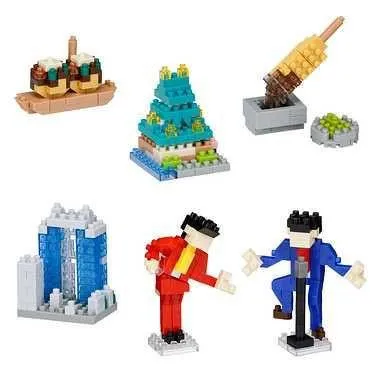 Kawada Nanoblock Mini Nano Osaka (6 BOX SET) — view 1