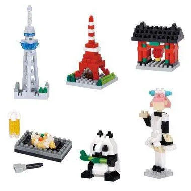 Kawada nanoblock mininano Tokyo (6pcs Complete BOX) — view 1