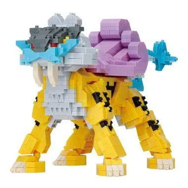 Kawada nanoblock Pokemon Raikou Deluxe Edition — view 1