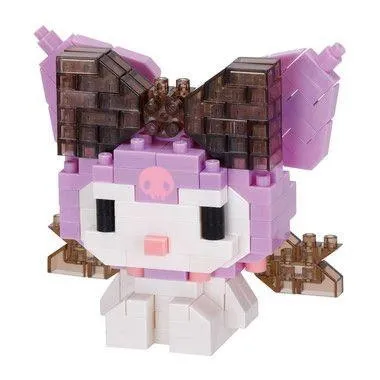 Kawada nanoblock Sanrio - Kuromi Big Ribbon — view 1