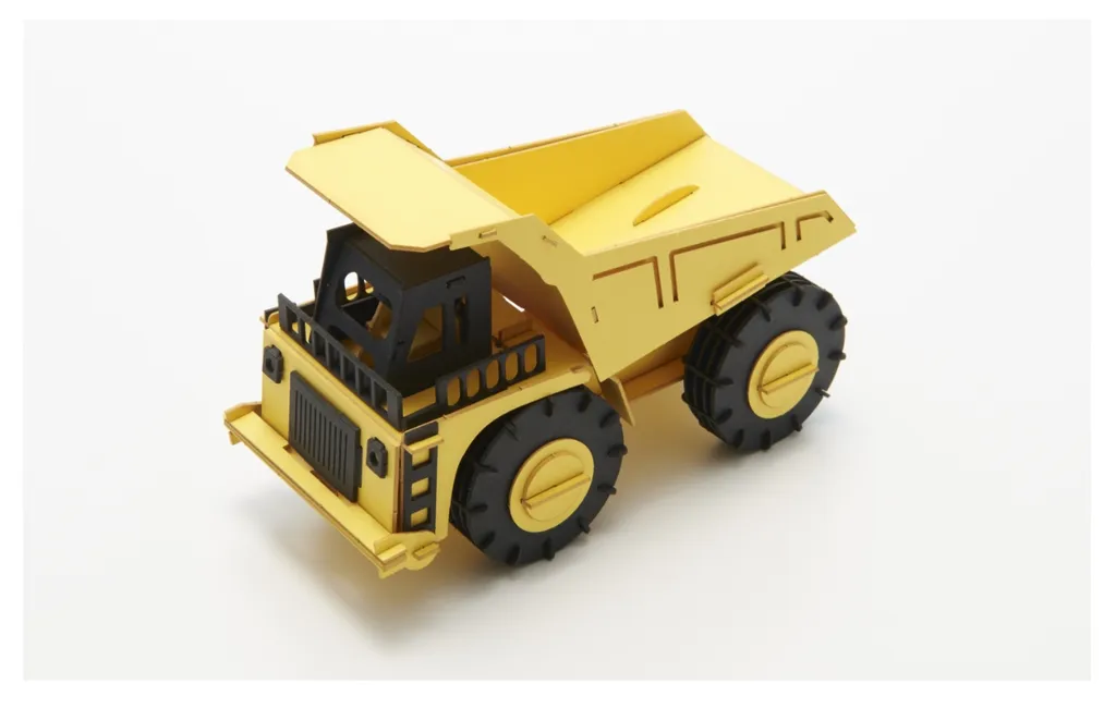 CC-K1 Dump Truck, Cars Craft Paper Model — view 1