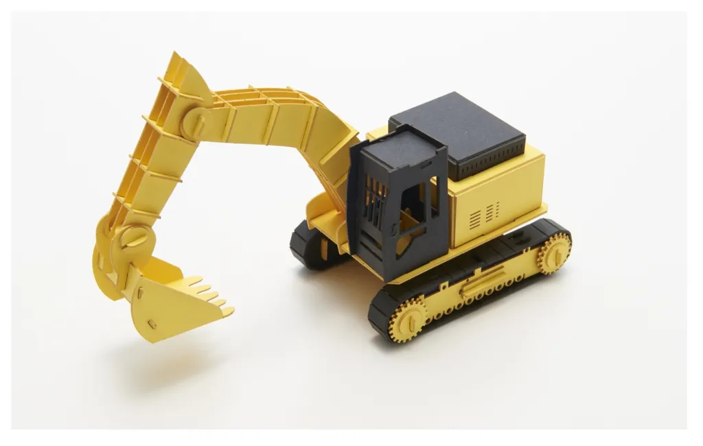 CC-K2, Power Shovel-Excavator, Cars Craft Paper Model — view 1