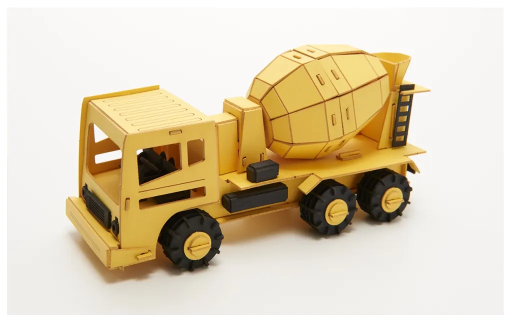 CC-K5, Mixer Car - Cement Mixer, Cars Craft Paper Model — view 1