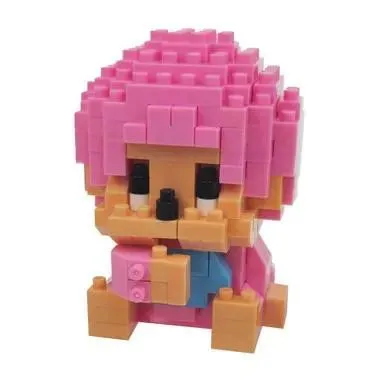 NBCC-288 Nanoblock Monchhichi Kun Taffy Pink — view 1