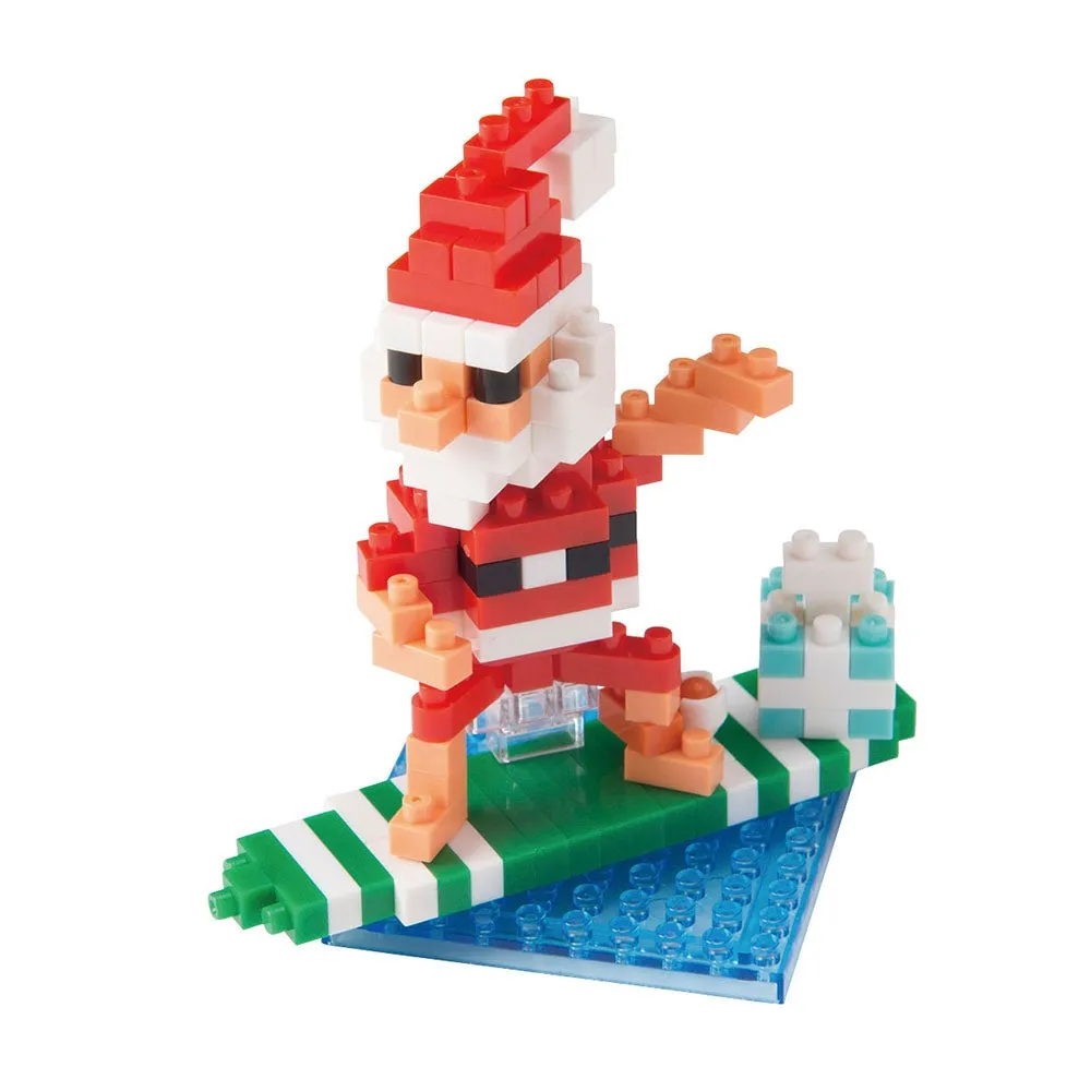 Surfing Santa Claus — view 1