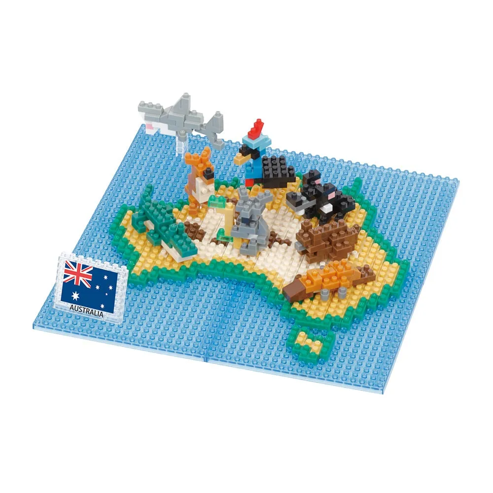 Animals of Australia on map — view 1