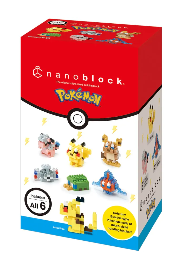 Mini Pokemon - Electric Type. Full Set of 6 Mininano , NBMC-08B — view 1