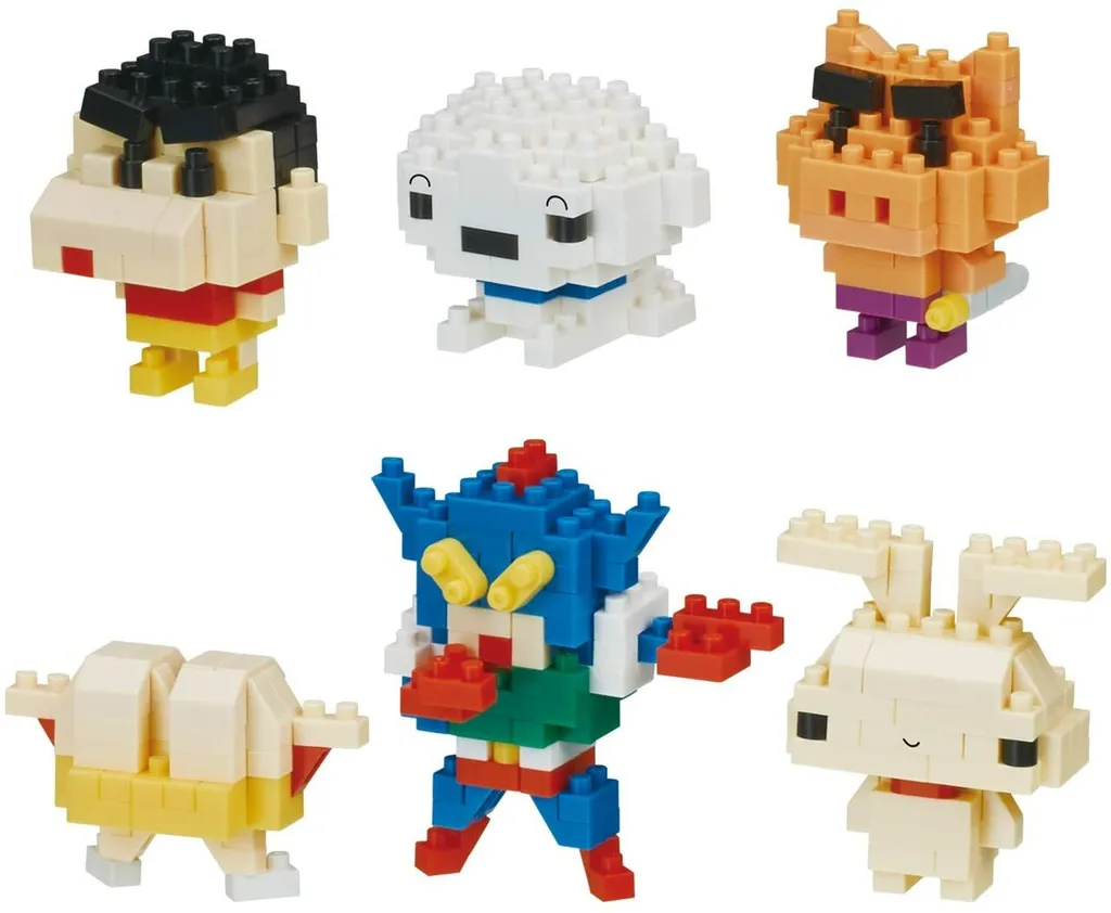 Kawada NBMC_06S nanoblock Mininano Crayon Shinchan 1Box (6 pcs) — view 1