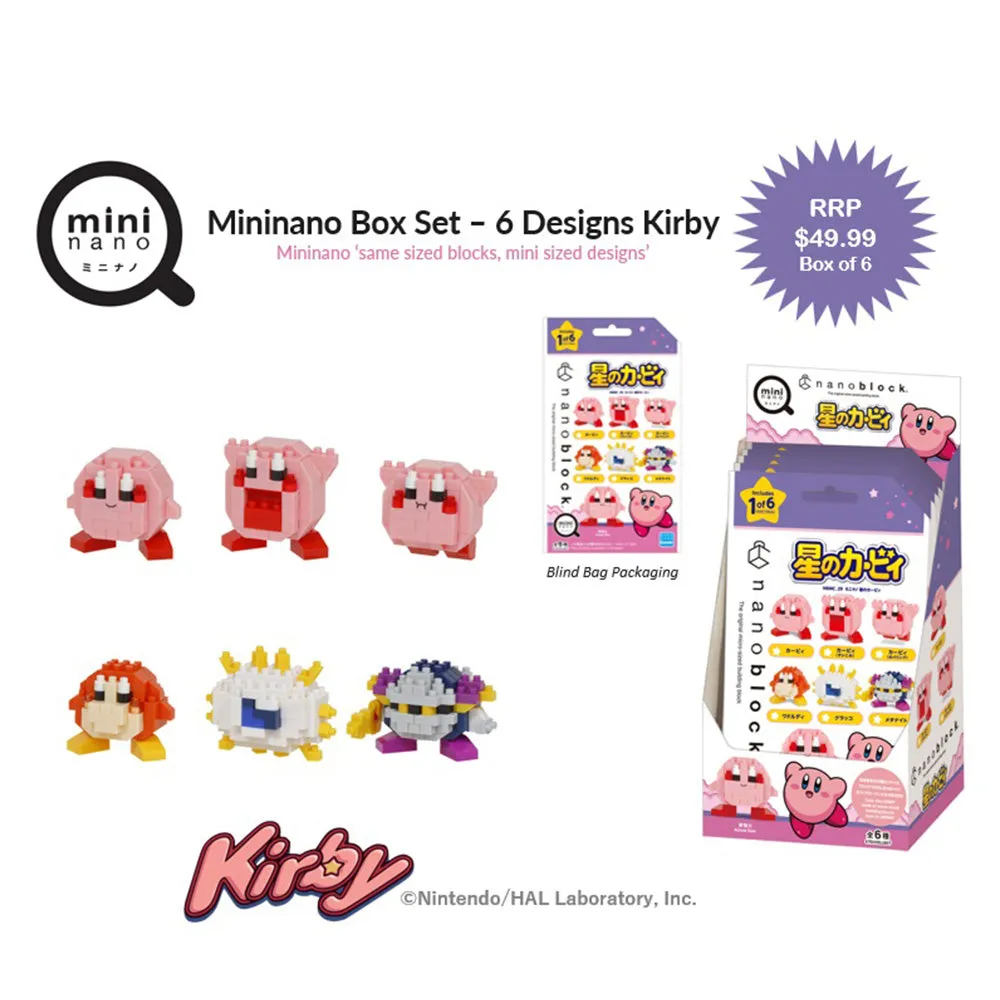 Mininano Box Set – 6 Designs, Kirby Vol. 1 — view 1