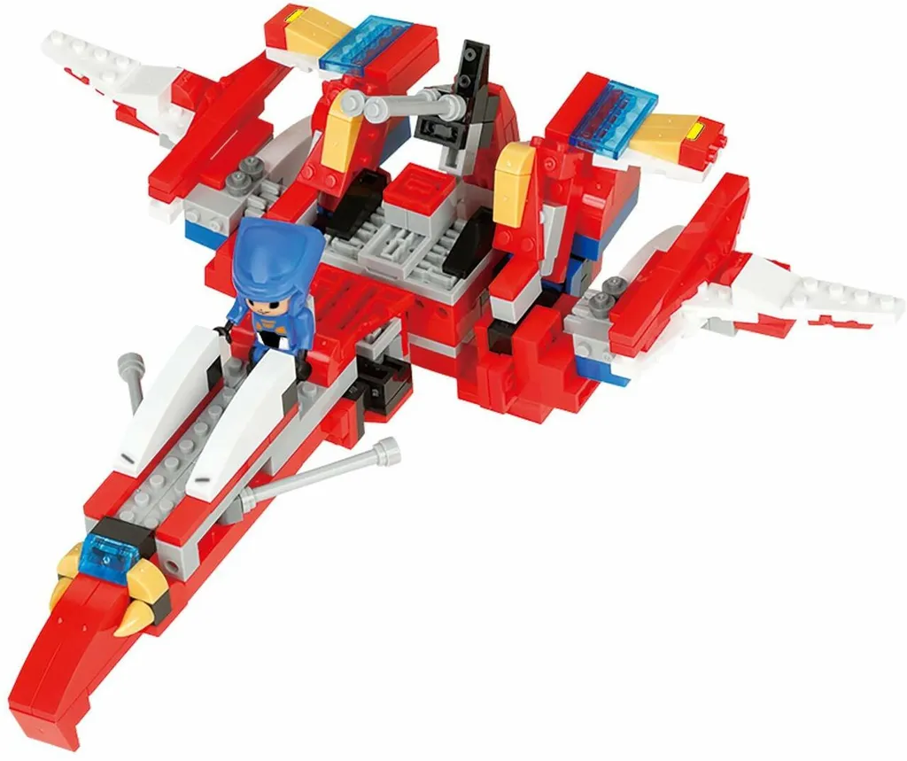 Kawada PBR-010 nanoblock Block Riders Rising Wing w/ Ryu — view 1