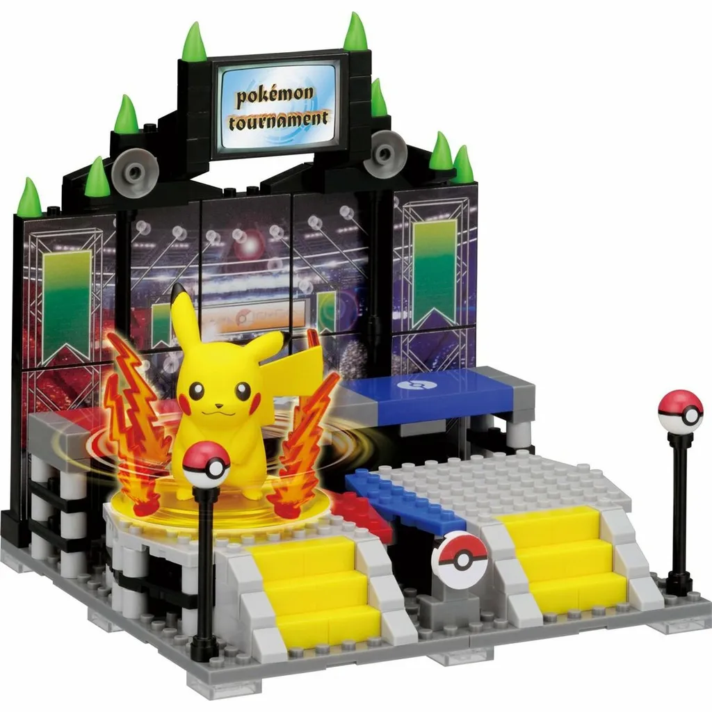 Kawada PP-001 nanoblock plus Pokemon Pikachu's Battle Field — view 1